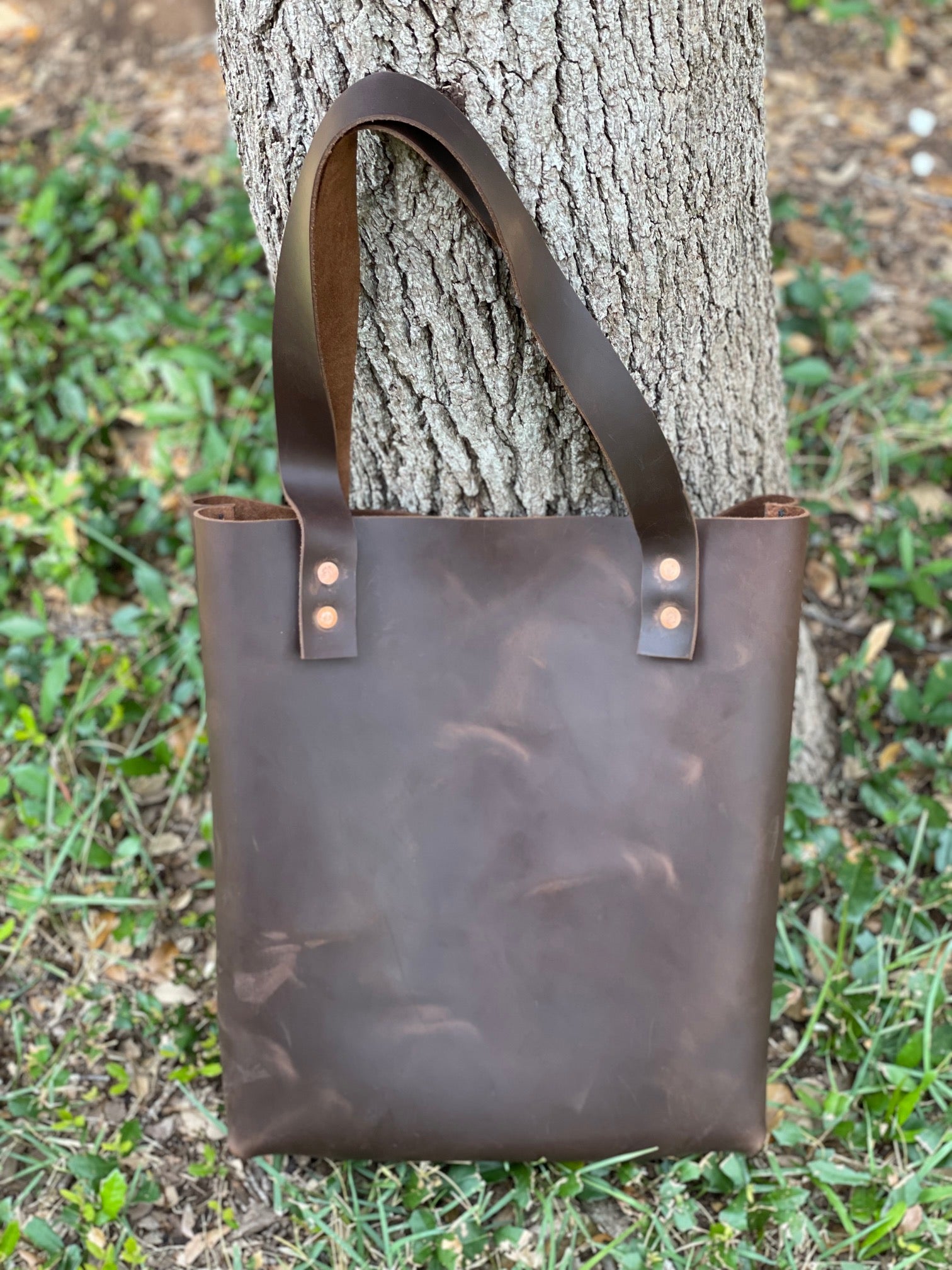 CC Brand Tote in Texas Tan – Lost Penguin Leather Goods